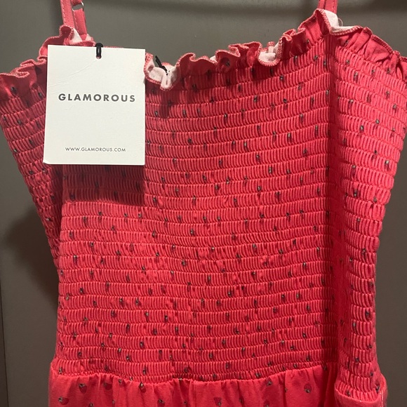 Glamorous: strawberry pink jumpsuit! Size 10-UK/6-US - Picture 2 of 4